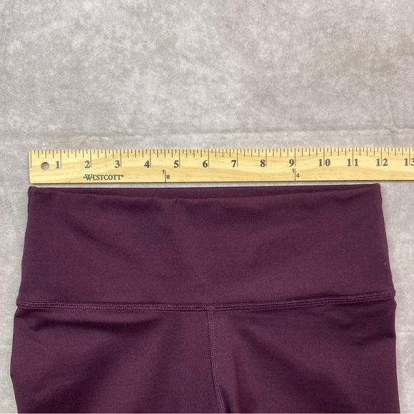 Fabletics Leggings Women's Size Small Maroon High Rise Stretch Acitve Gym - Picture 12 of 12